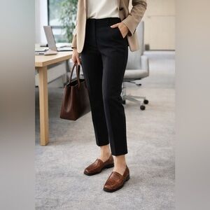 Trotters Woven Leather Loafers 8.5M Brown Comfort Work Shoe